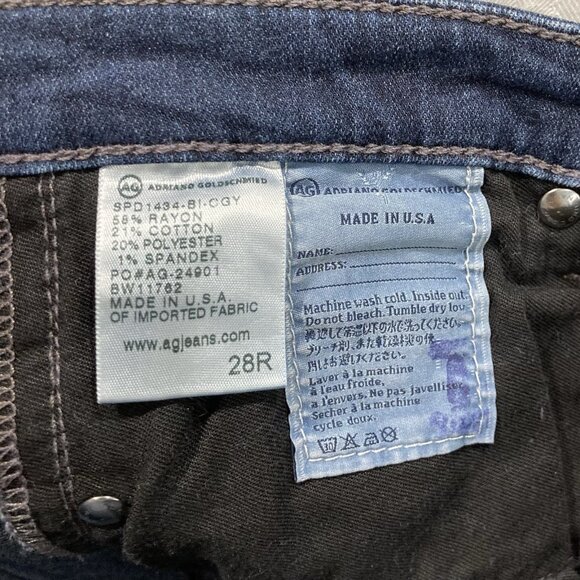 Adriano Goldschmied The Prima Jeans Womens 28 Cigarette Leg Stretch Mid Rise AG - Picture 9 of 9